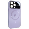 Чохол для iPhone 12 Pro PC Slim Case with MagSafe із захисними лінзами на камеру Light Purple