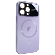 Чохол для iPhone 12 Pro PC Slim Case with MagSafe із захисними лінзами на камеру Light Purple