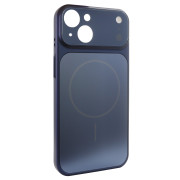 Чохол Nofelet AG Glass Case with MagSafe (iPhone 15, Blue)