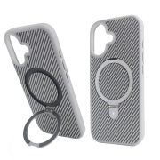 Чохол Nofelet Carbon Case with MagSafe (iPhone 17, Titanium Gray)