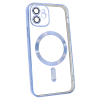 Чохол Shining with MagSafe на iPhone 12 із захисними лінзами на камеру Sky Blue