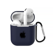 Чохол на AirPods 1 | 2 LOGO (Midnight Blue)