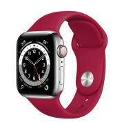 Силіконовий ремінець Silicone Sport Band (38mm, 40mm, 41mm, [42mm Series 10/11], №36 Rose Red, S)