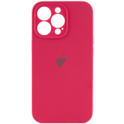 Чохол Silicone Сase для iPhone 13 Pro Full Camera Rose Red