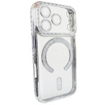 Чохол Diamond Shining Case with MagSafe (iPhone 17 Pro Max, Silver)