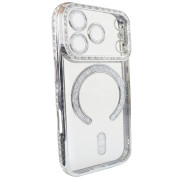 Чохол Diamond Shining Case with MagSafe (iPhone 17 Pro Max, Silver)