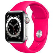 Силіконовий ремінець Silicone Sport Band (42mm, 44mm, 45mm, 46mm, 49mm №47 Hot Pink, S)