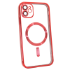 Чохол Shining with MagSafe на iPhone 12 із захисними лінзами на камеру Red