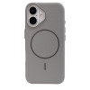 Grain Silicone MagSafe Case (iPhone 16, Gray)