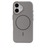 Grain Silicone MagSafe Case (iPhone 16, Gray)