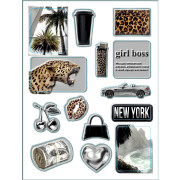 Наклейки 3D Stickers – Leopard Luxe