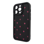 Чохол для iPhone 15 Pro Max – Pretty Things "Little Hearts – Black"