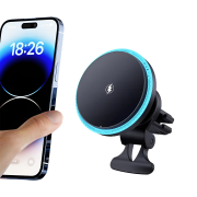 Бездротовий магнітний тримач зарядка - M2 Car mount magnetic 15W