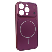 Чохол Nofelet AG Glass Case with MagSafe (iPhone 13 Pro, Dark Cherry)