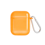 Чохол для AirPods 1/2 напівпрозорий Neon Case Orange