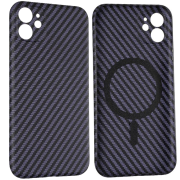 Чохол для iPhone 11 PC Carbon with MagSafe Deep Purple