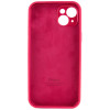 Чохол Silicone Case Full Camera для iPhone 13 Rose Red