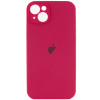 Чохол Silicone Case Full Camera для iPhone 13 Rose Red