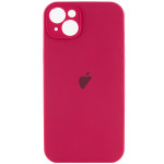 Чохол Silicone Case Full Camera для iPhone 13 Rose Red