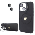 Чохол Logo Case PU Stand Camera (iPhone 13, Black)