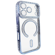 Чохол Diamond Shining Case with MagSafe (iPhone 17 Pro, Blue)