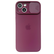Чохол для iPhone 14 Silicone with Logo Hide Camera Violet