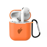 Чохол AirPods 1/2 LOGO (Orange)