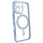 Чохол Diamond Shining Case with MagSafe (iPhone 16, Blue)