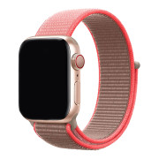 Ремінець для Apple Watch Nylon Loop нейлоновий (38mm, 40mm, 41mm, [42mm Series 10/11], Neon Pink)