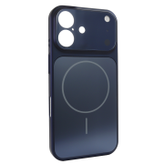 Чохол Nofelet AG Glass Case with MagSafe (iPhone 16, Blue)
