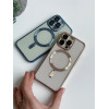 Чохол Shining with MagSafe на iPhone 11 Pro із захисними лінзами на камеру Silver