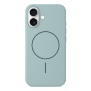 Чохол для iPhone 16 : Silicone Slim MagSafe – Cyan Green