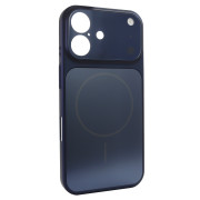 Чохол Nofelet AG Glass Case with MagSafe (iPhone 16, Blue)