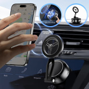 Вакуумний тримач для iPhone – (D28) Extendable Automatic MagSafe Car Mount