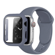 Комплект Silicone Band + Case для Apple Watch (46mm: Series 10/11, Granny Gray)