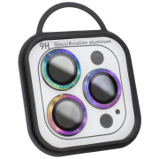 Захисне скло на камеру Metal Classic (iPhone 14 Pro / 14 Pro Max, Rainbow)