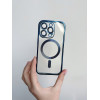 Чохол для iPhone 15 Shining with MagSafe із захисними ліназми на камеру Blue