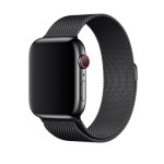 Металічний ремінець Milanese Loop на Apple Watch (38mm, 40mm, 41mm, [42mm Series 10/11], Black)