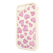 Чохол для iPhone 7/8 – Pretty Things "Pink Hearts – White"