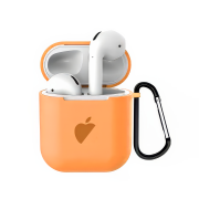 Чохол AirPods 1/2 LOGO (Papaya)