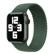 Монобраслет для Apple Watch Solo Loop Nylon (38mm, 40mm, 41mm, [42mm Series 10/11], Forest Green, M)