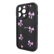 Чохол для iPhone 15 Pro Max – Pretty Things "Pink Bows – Black"