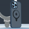 Чохол Matt Guard MagSafe Ring на iPhone 14 Pro з підставкою Midnight Blue