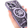 Чохол clear case o'clock with MagSafe на iPhone 14 Pro прозорий Deep Purple