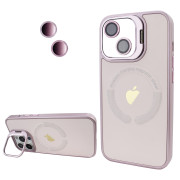 Чохол Logo Case PU Stand Camera (iPhone 13, Pink Sand)