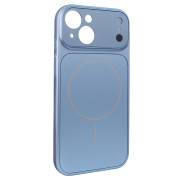 Чохол Nofelet AG Glass Case with MagSafe (iPhone 13, Light Blue)