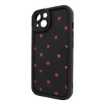 Чохол для iPhone 13 – Pretty Things "Little Hearts – Black"