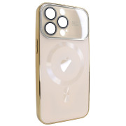 Чохол для iPhone 11 Pro Max матовий NEW PC Slim with MagSafe case із захистом камери Gold