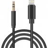 Кабель (перехідник) Lightning-AUX 3.5mm (Black)