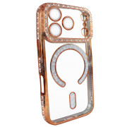 Чохол Diamond Shining Case with MagSafe (iPhone 17 Pro, Orange)